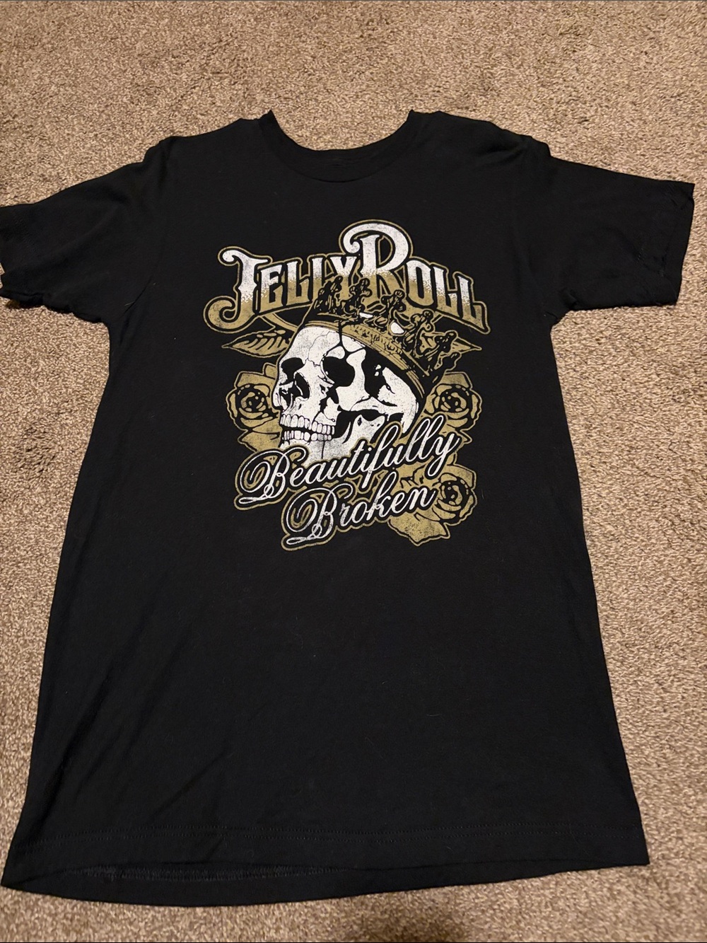 Jelly Roll Men’s Black 'Beautifully Broken' Graphic Tee